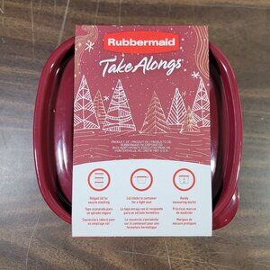 Christmas Edition Food Storage Containers 5.2 Cup Size Package of 4